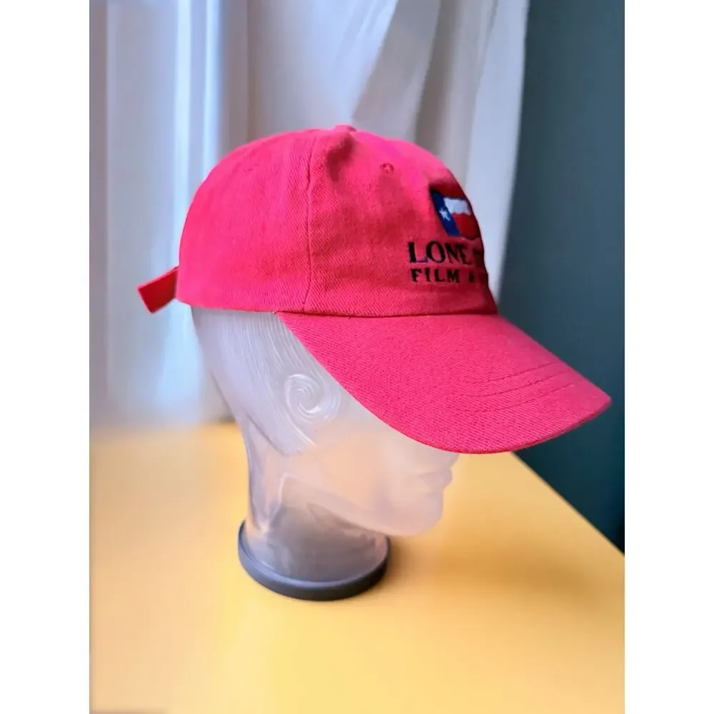 Vintage 90s Texas Hat | Red Eclectic Grandpa Cap | Lone Star Film | Adjustable